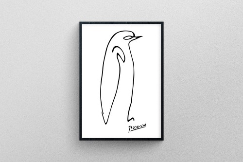 Poster pinguino picasso - pinguino,