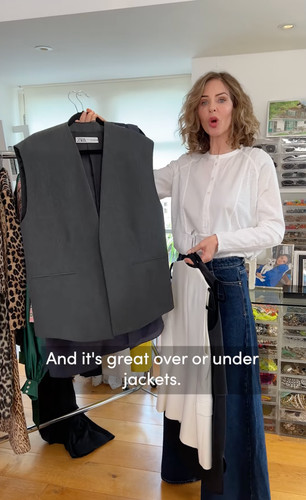 Zara trinny gilet - gilet, oversize