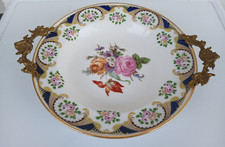 Antico Piatto Vassoio Centrotavola Porcellana Limoges Vintage 35 cm