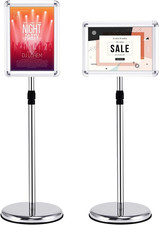 A3 Poster Stand Espositore Da Pavimento a Terra Supporto Poster Girevole E Regol