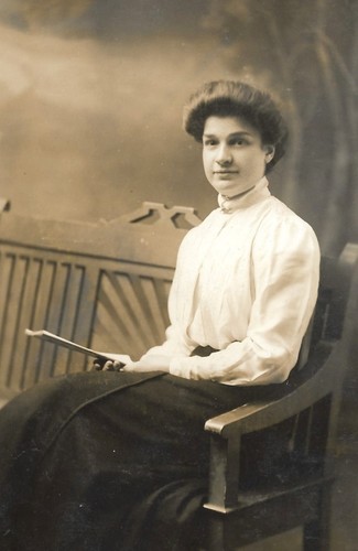 Young woman alan - woman, by