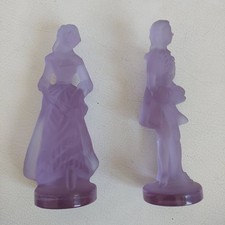 Coppia dama cavaliere vetro - dama,