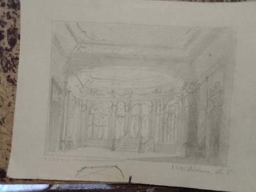 Vecchio disegno scenografia - vecchio,