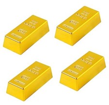 CHUANGOU 4 Pezzi Finti Lingotti D' Oro，Lingotti D' Oro Mattoni，per (p1k)