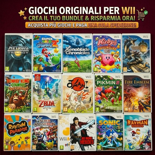 Giochi nintendo wii originali - giochi,