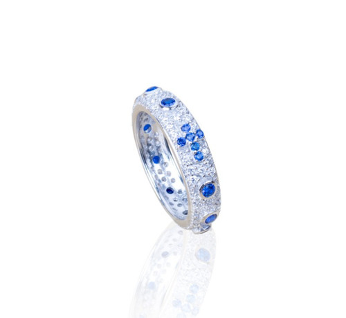 Anello rosario con zirconi - anello,
