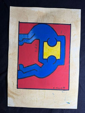 KEITH HARING - disegno quadro