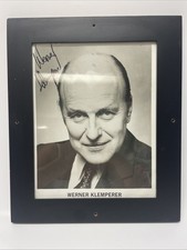 WERNER KLEMPERER TV Hogan's Heroes Colonnello Klink AUTOGRAFO foto incorniciata