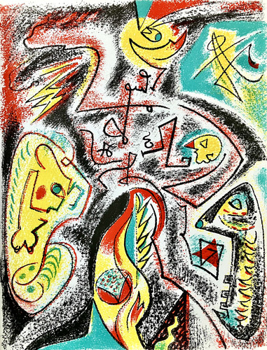 Lithographie andré masson - andré,