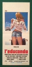 LOCANDINA L'EDUCANDA PATRIZIA GORI CAR AUTO PORNO HARD ADULT SEXY RARA OTTIMA