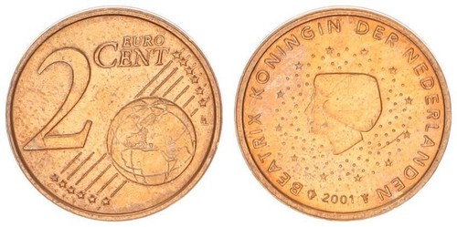 Olanda cent 2001 conio - 2,