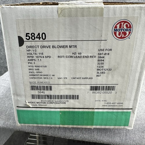 Motors nidec 5840 - motors, hp