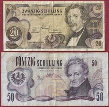 Austria 20 e 50 scellini