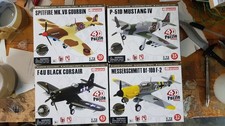4D MASTER 1/72 KIT PUZZLE MUSTANG CORSAIR MESSERSCHMITT GOURBIN MAI MONTATI