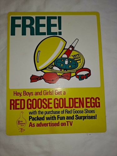 Vintage red goose - goose, golden