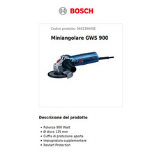 Bosch gws 900 smerigliatrice - gws,