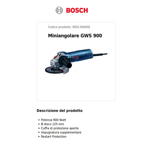 Bosch gws 900 - bosch,