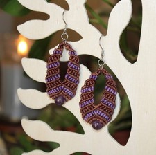 Orecchini in macramè con