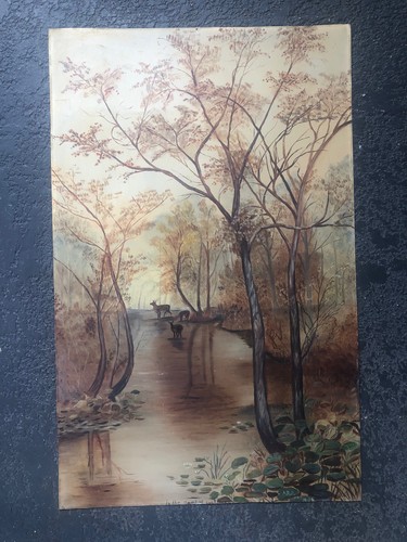 Cervo nella foresta - , antico