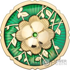 CLOVER Evergreen Quadrifoglio 1 Oz Moneta Argento 5$ Cook Islands 2025