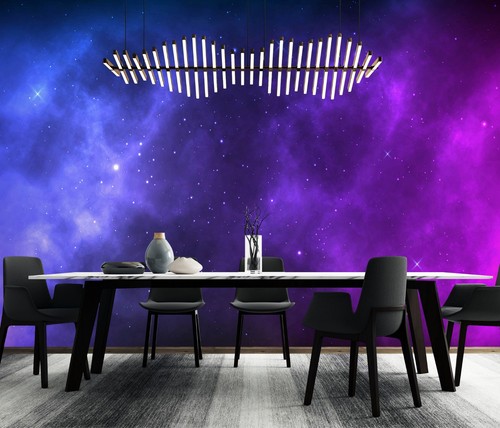Carta parati viola cielo - 3d,