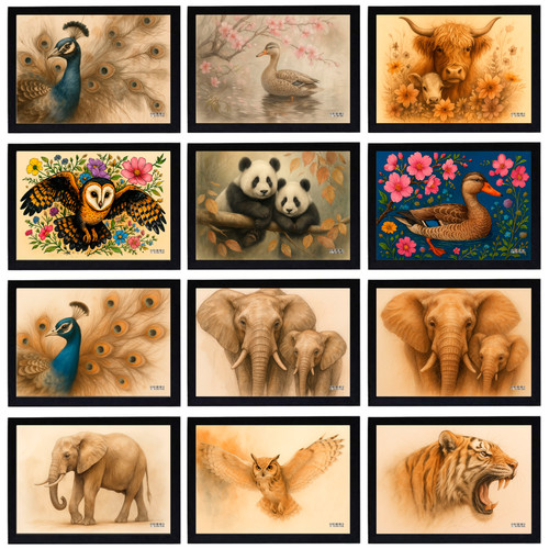 Poster animali alla moda