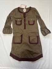 Abito camicia donna Almatrichi taglia 40 Kaky SM1559