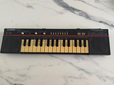 Vintage Casio CK-10 Tastiera Elettronica 29 Tasti Mini Sintetizzatore Radio Nero