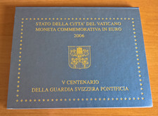 NL* VATICANO BENEDETTO XVI 2 Euro 2006 GUARDIA SVIZZERA PONTIFICIA FDC set zecca