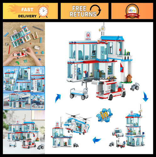 Stem city hospital set - stem, 3-in-1