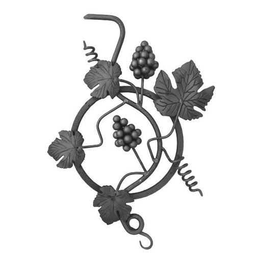 Ferro battuto ornamento - battuto, 3d