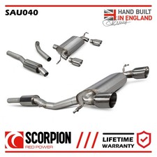 Scarico SAU040 Scorpion adatto per Audi TT Mk1 180/225 Quattro 99-06 Cat Back System