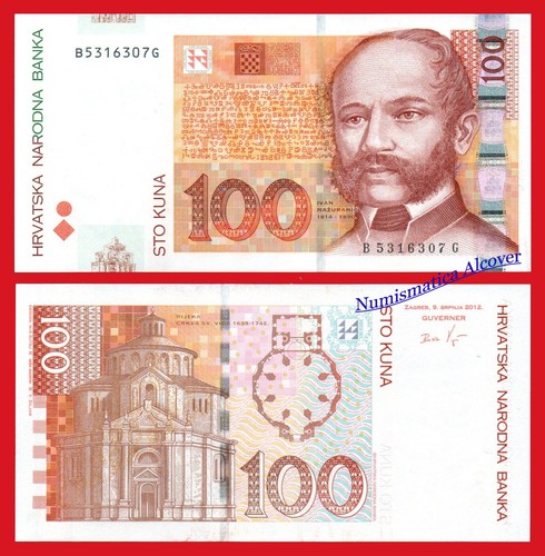 Croacia croatia 100 kuna - 100, 2012