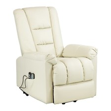 Poltrona Elettrica MALAGA Con 2 Motori Reclinabile, Massaggiante e Alza Persona