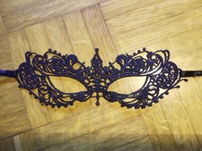 MASCHERA DONNA SEXY MASCHERINA IN PIZZO CARNEVALE COSTUME BAROCCO