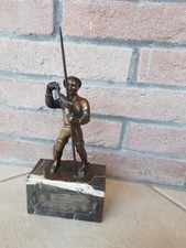 coppa trofeo premiazione sportiva pesca pescatore vintage bellissima PTB12