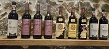 Bottiglie vino piene vintage da collezione lotto