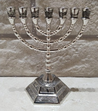 Menorah a 7 rami placcata