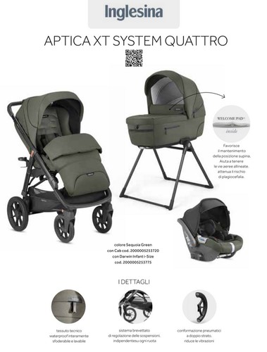Trio inglesina aptica green - aptica,