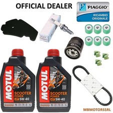 KIT TAGLIANDO COMPLETO PIAGGIO BEVERLY 250 CARBURATORE TUTTO ORIGINALE PIAGGIO
