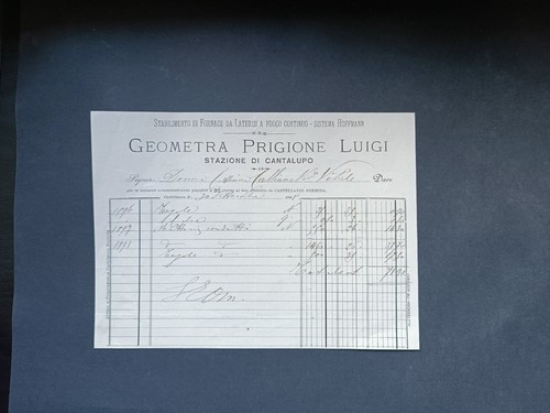 Fattura antica geometra - fattura,