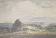 Quadro acquerello paesaggio