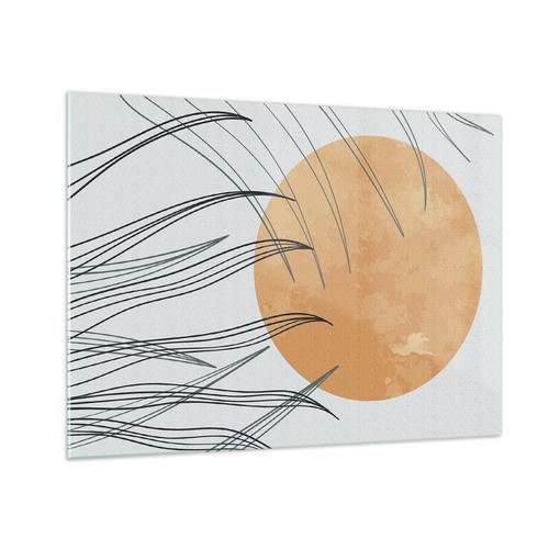 Quadro vetro 70x50cm sole - vetro,