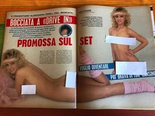 Alessandra Fedeli - articoli / clippings 3 pagine 1987 topless