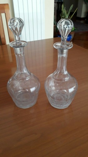 Antiche bottiglie cristallo - bottiglie,