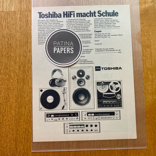 1972 toshiba hifi scuola - 1972,