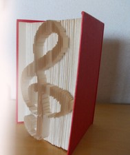 Libro piegato fatto a mano