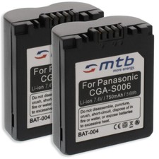 2x Batteria CGA-S006 per