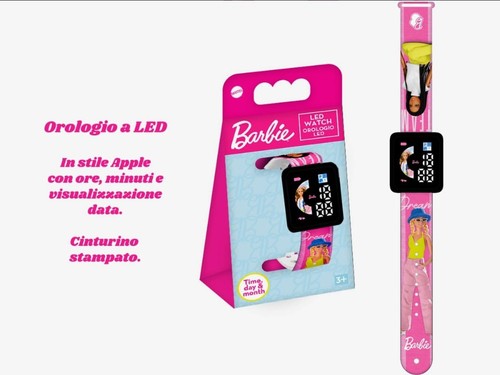 Barbie orologio led bambina - orologio,