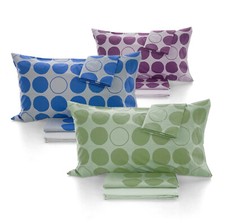 Lenzuola Gabel Bubbles matrimoniale completo letto due piazze puro cotone 100%